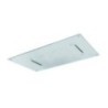 Soffione da incasso a controsoffitto 700x400mm pioggia/doppia cascata/neb in finitura nero opaco
