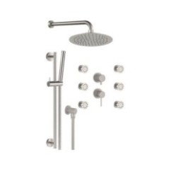 TOKYO STEEL SSTX613ZP7820 Set doccia completo in acciaio inox