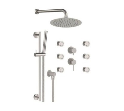 TOKYO STEEL SSTX613ZP7820 Set doccia completo in acciaio inox