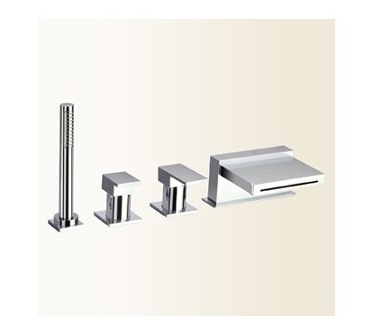 NEW SPACE Miscelatore bordo vasca 4 fori