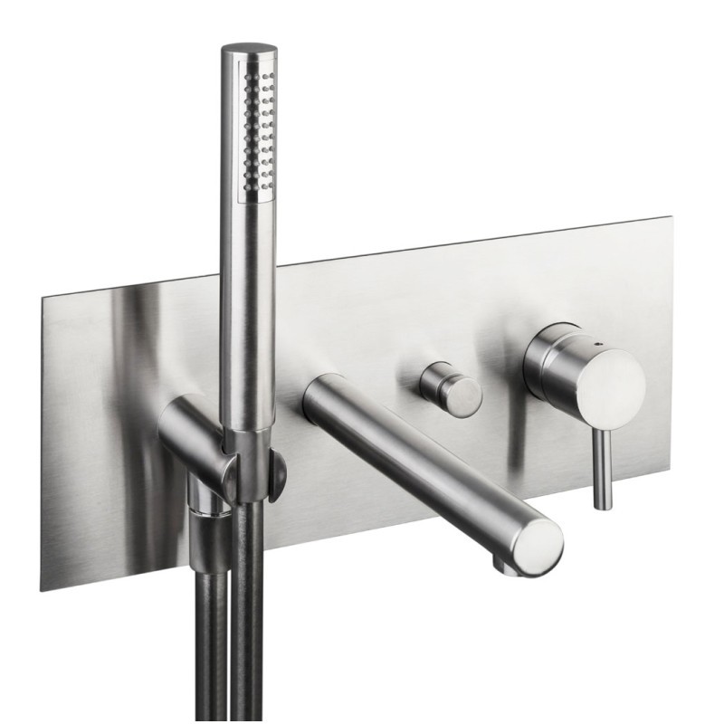 DMB Miscelatore monocomando vasca incasso inox 316L finitura pvd rame