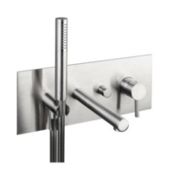 DMB Miscelatore monocomando vasca incasso inox 316L finitura pvd oro