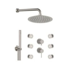 TOKYO STEEL SSTX616ZP7820 Set doccia completo in acciaio inox