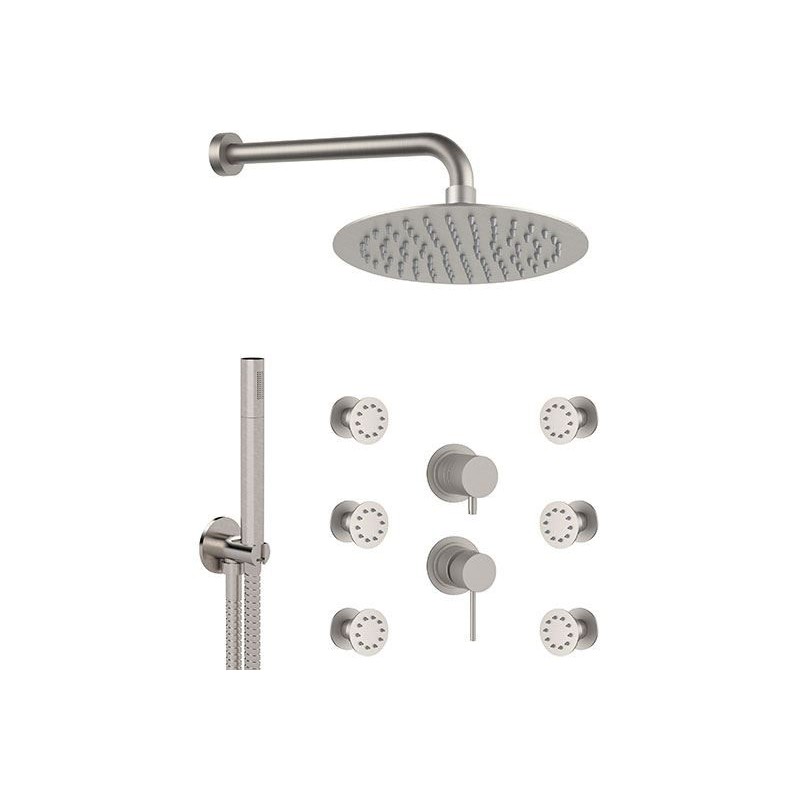 TOKYO STEEL SSTX616ZP7820 Set doccia completo in acciaio inox