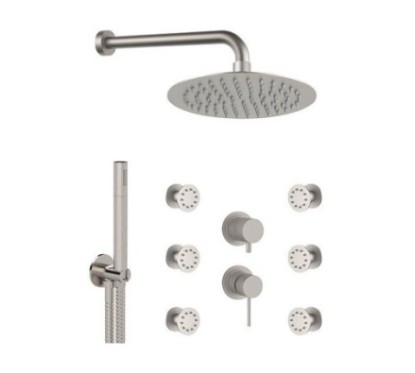 TOKYO STEEL SSTX616ZP7820 Set doccia completo in acciaio inox