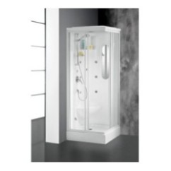 ORIONE Cabina doccia multifunzione 80x80xh.215 cm. completa di sola rubinetteria