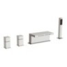 CUBE WATERFALL miscelatore monocomando bordo vasca finitura cromo