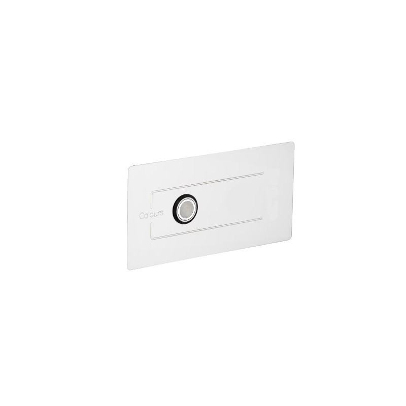 Soffione cromoterapia da incasso in acciaio inox 2 getti 4 led 550x400