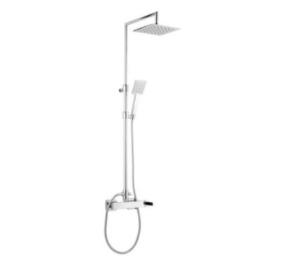 PRETTY Colonna doccia completa di miscelatore doccia esterno finitura oro