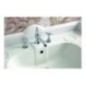 SOVEREIGN lavabo consolle 95 cm. + coppia gambe QUEEN finitura bianco lucido