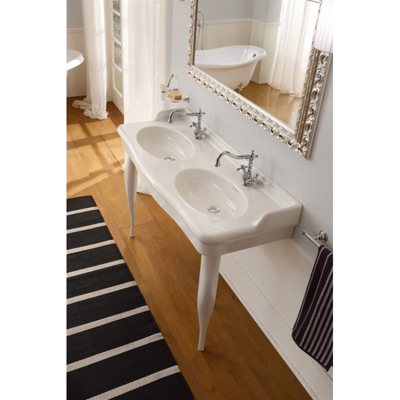 CASTELLANA 120 lavabo + coppia di gambe