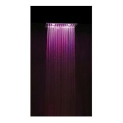 TOP COLOURS soffione cromoterapia da incasso. Quadrato 400x400 con tastiera finitura satinato