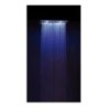 TOP COLOURS soffione cromoterapia da incasso. Quadrato 400x400 con tastiera finitura satinato