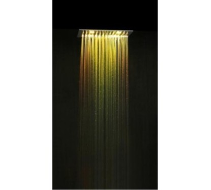 TOP COLOURS soffione cromoterapia da incasso. Quadrato 400x400 con tastiera finitura satinato