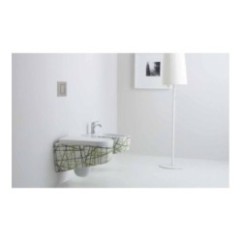 SHAPE vaso + bidet sospesi finitura nest verde
