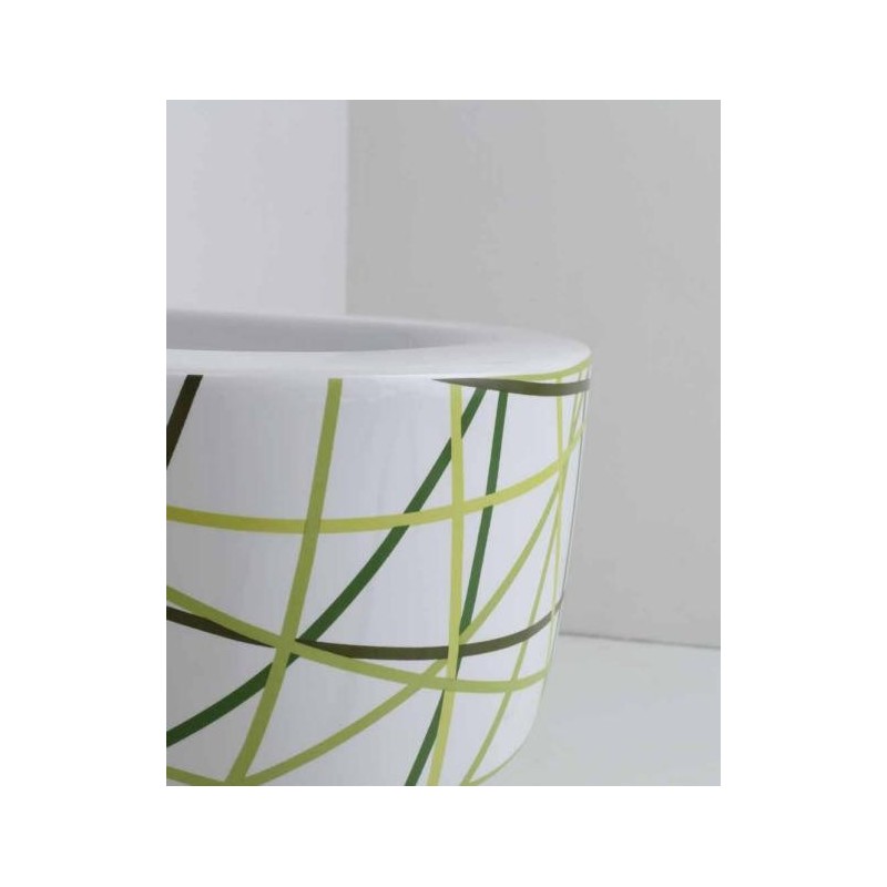 SHAPE vaso + bidet sospesi finitura nest verde