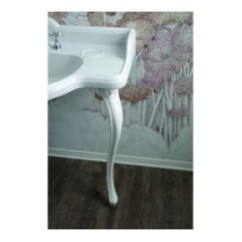 SOVEREIGN lavabo consolle 95 cm. + coppia gambe VENICE finitura bianco lucido