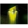 Soffione cromoterapia da incasso in acciaio inox 3 getti 4 led 700x400
