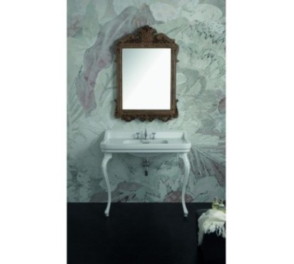 VENICE lavabo consolle 105 cm. + coppia gambe VENICE finitura bianco lucido