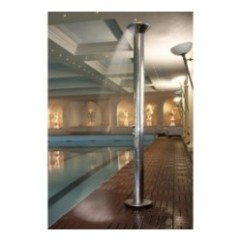 OLANDA 510 Colonna doccia a pavimento h.2130xdiam.300 in acciaio inox finitura super mirror