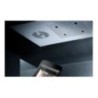 Soffione cromoterapia da incasso in acciaio inox 700x400 mm con pulsantiera