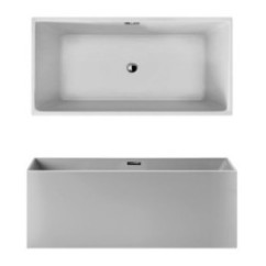 QUADRA vasca freestanding finitura bianco