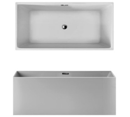 QUADRA vasca freestanding finitura bianco