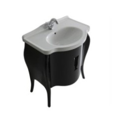 ETHOS mobile bagno a terra finitura rovere moro