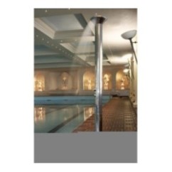 OLANDA 512 Colonna doccia a pavimento h.2130xdiam.300 in acciaio inox finitura super mirror