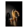 CRYSTAL Batteria lavabo scarico 1”1/4 maniglia swarovski finitura oro lucido