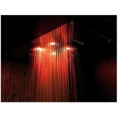 Soffione cromoterapia da incasso in acciaio inox 3 getti 4 led 700x400