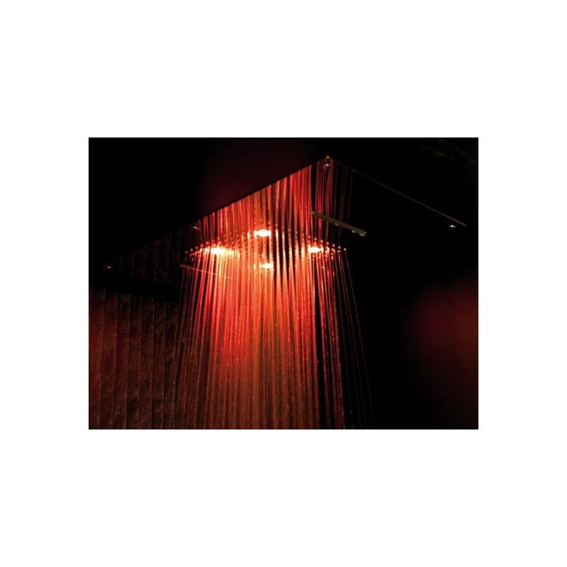 Soffione cromoterapia da incasso in acciaio inox 3 getti 4 led 700x400
