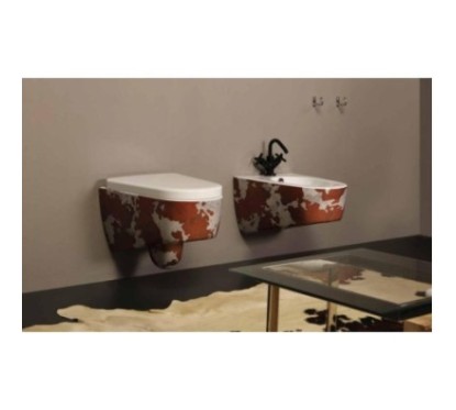 SHAPE vaso + bidet sospesi finitura cavallino