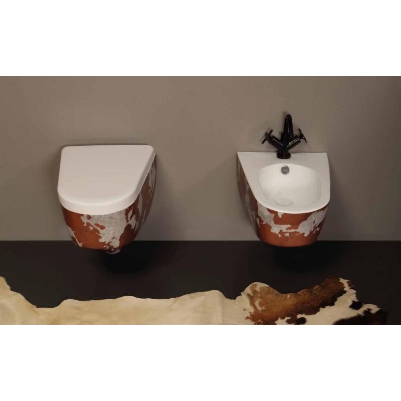 SHAPE vaso + bidet sospesi finitura cavallino