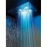 Soffione cromoterapia da incasso in acciaio inox 3 getti 4 led 550x400