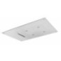Soffione cromoterapia da incasso in acciaio inox 3 getti 4 led 550x400