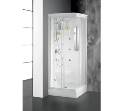 ORIONE Cabina doccia multifunzione 90x90xh.215 cm. con sauna