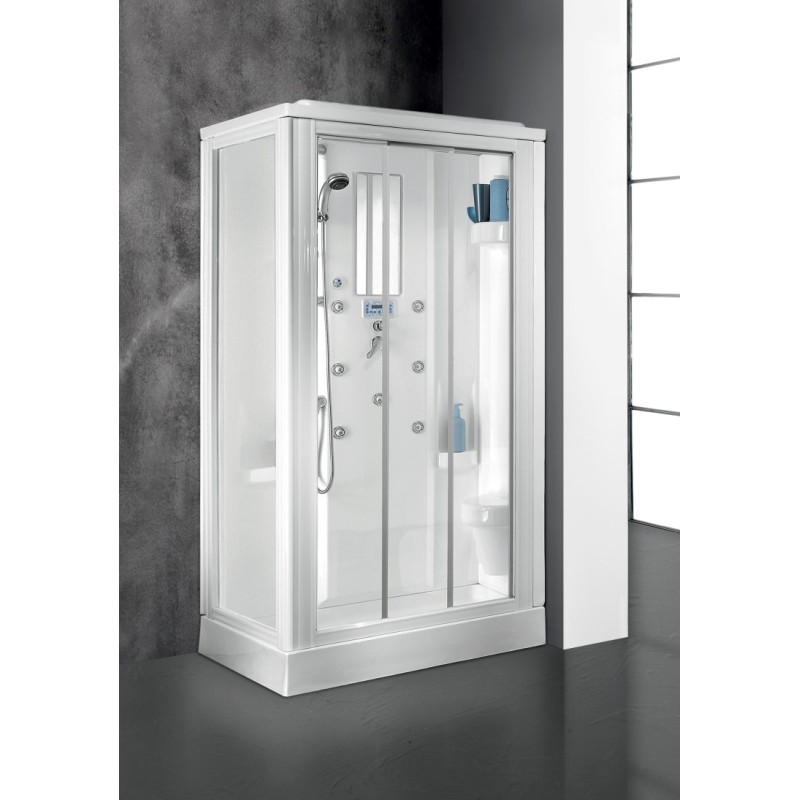 VESUVIO Cabina doccia multifunzione 100x80xh.215 cm. completa di sola rubinetteria