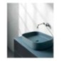 TABULAE mobile bagno sospeso cm.81x46 con lavabo finitura nero opaco / ottanio