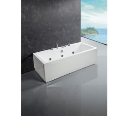 IRIS Vasca con idromassaggio con pannello frontale e due laterali 180x80xh.58 cm.