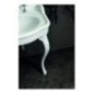 QUEEN lavabo consolle doppio bacino 120 cm. + coppia gambe VENICE finitura bianco lucido