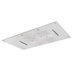 Soffione cromoterapia da incasso in acciaio inox 3 getti 6 led 850x540
