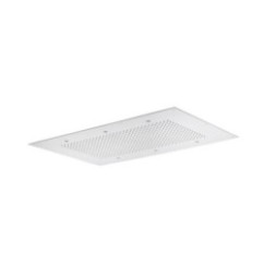 Soffione cromoterapia da incasso 850x540 mm con 6 luci LED in acciaio inox lucido