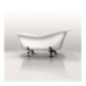 ETHOS vasca da bagno freestanding con scarico e piedi oro
