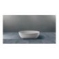 SOLID SURFACE - CORIAN  OVAL Vasca free standing cm 155 colore bianco