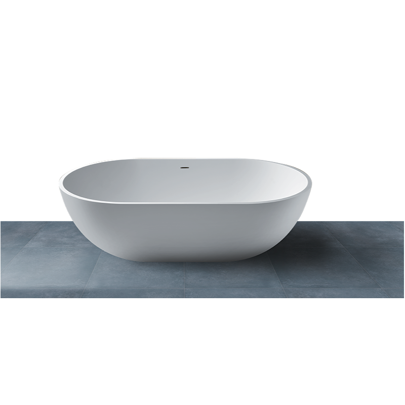 SOLID SURFACE - CORIAN OVAL  Vasca free standing  cm 170 colore bianco
