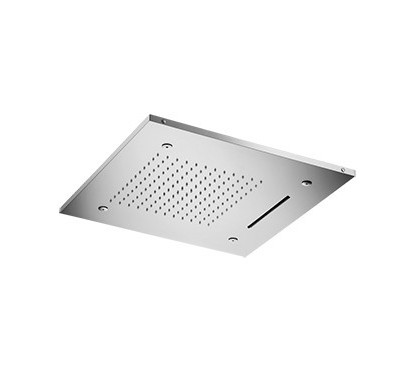 WELLNESS soffione cromoterapia quadrato 500x500 in acciaio inox