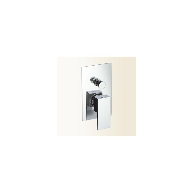 OPEN SPACE miscelatore monocomando vasca incasso con deviatore finitura nickel spazzolato