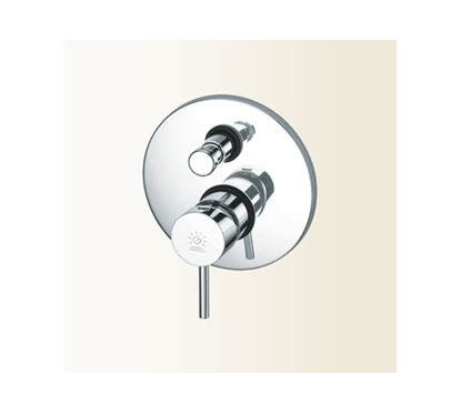 HEOS Miscelatore per doccia/vasca incasso con deviatore finitura nickel spazzolato