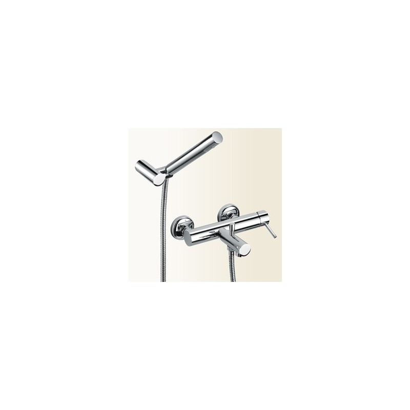 SIMPLY Miscelatore monocomando per vasca finitura nickel spazzolato